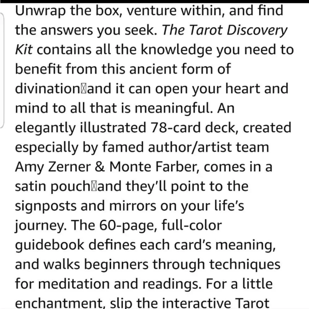 The Tarot Discovery Kit Cards w/Guidebook & DVD Amy Zerner Monte Farber‎